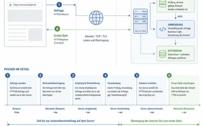 Serverantwortzeit richtig bewerten: Messung, Werte und Optimierung