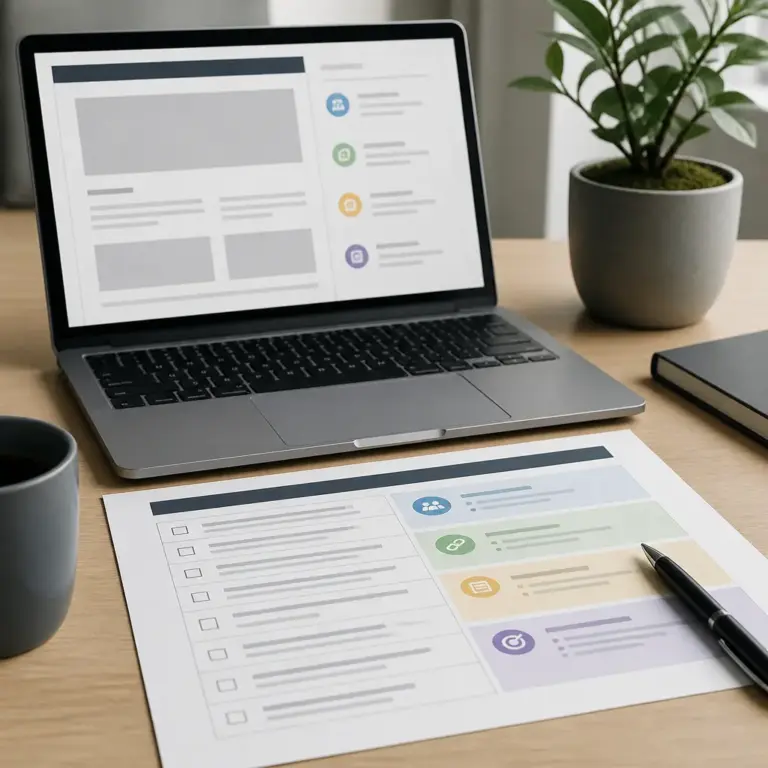 Checkliste zur Vorbereitung einer systematischen Website-Pru00fcfung