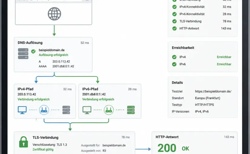 Domain-Erreichbarkeit zuverlässig testen: Anleitung für DNS, HTTP und Monitoring
