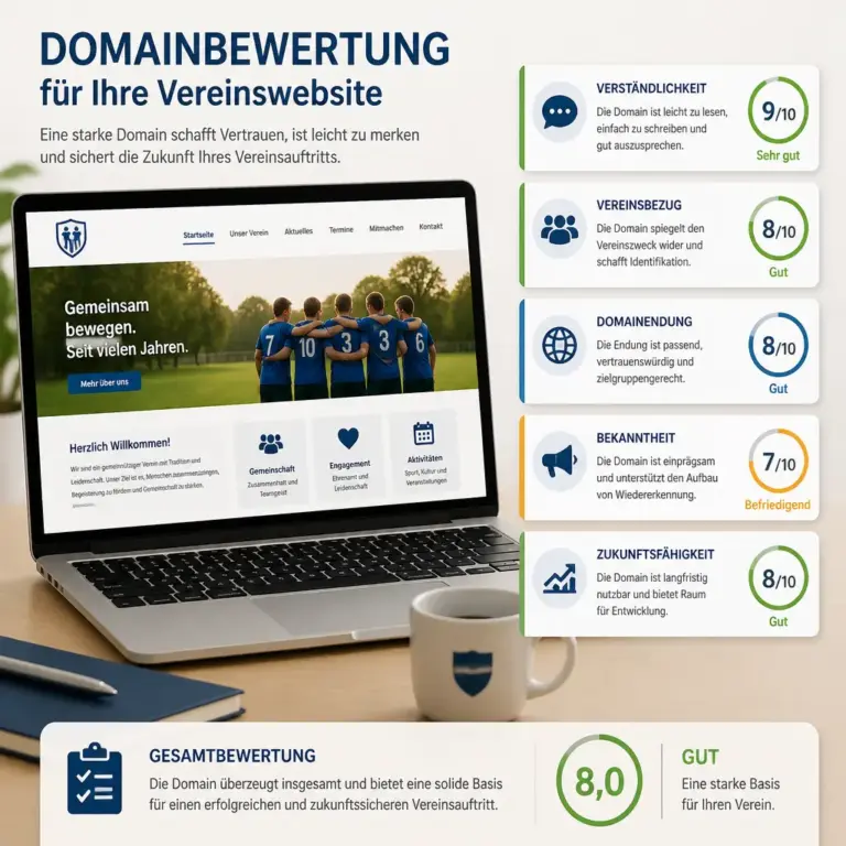 Wichtige Kriterien bei der Bewertung einer Vereinsdomain