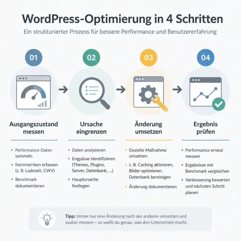 Vier Schritte zur systematischen WordPress-Optimierung